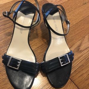 Nine West Leather Sandals Size 6 in Black